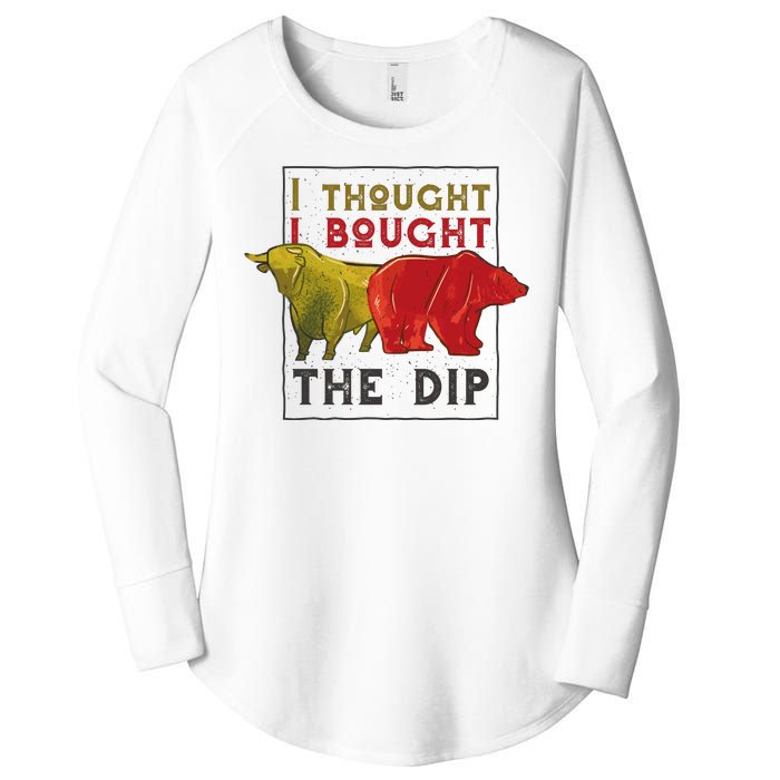 I Thought I Bought The Dip Bitcoin Women's Perfect Tri Tunic Long Sleeve Shirt