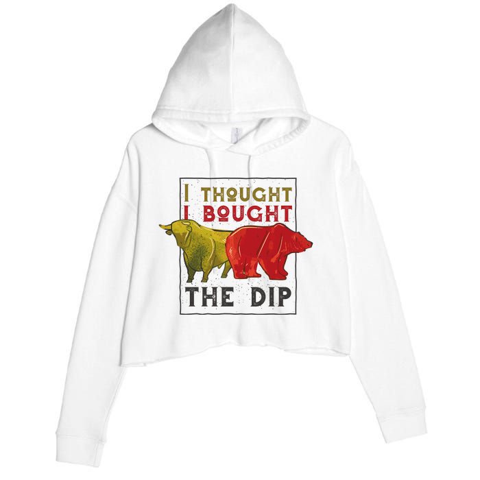 I Thought I Bought The Dip Bitcoin Crop Fleece Hoodie