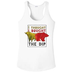 I Thought I Bought The Dip Bitcoin Ladies PosiCharge Competitor Racerback Tank