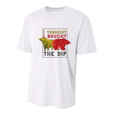 I Thought I Bought The Dip Bitcoin Youth Performance Sprint T-Shirt