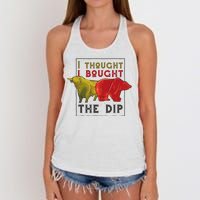 I Thought I Bought The Dip Bitcoin Women's Knotted Racerback Tank