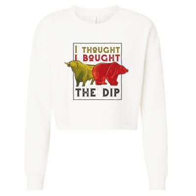 I Thought I Bought The Dip Bitcoin Cropped Pullover Crew