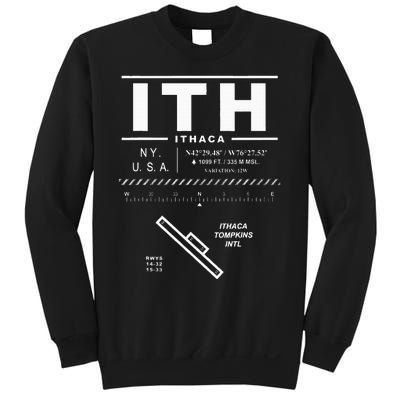 Ithaca Tompkins International Airport New York Ith Sweatshirt