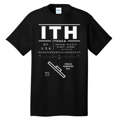 Ithaca Tompkins International Airport New York Ith Tall T-Shirt