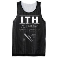 Ithaca Tompkins International Airport New York Ith Mesh Reversible Basketball Jersey Tank