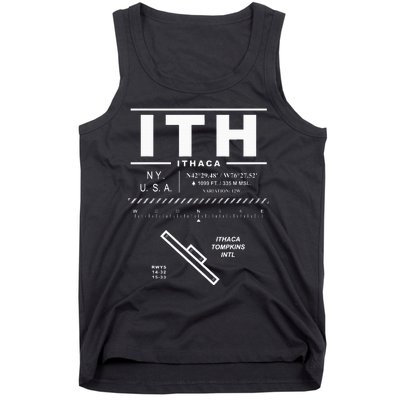 Ithaca Tompkins International Airport New York Ith Tank Top