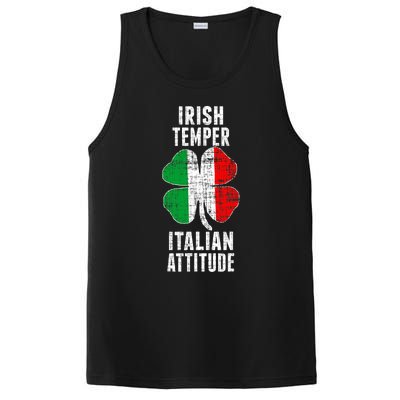 Irish Temper Italian Attitude St. Patricks Shamrock PosiCharge Competitor Tank