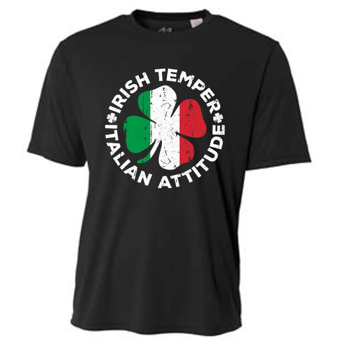 Irish Temper Italian Attitude St Patrick's Day Cooling Performance Crew T-Shirt