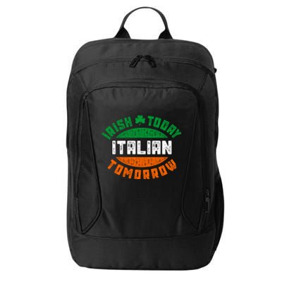 Irish Today Italian Green Saint Patricks Day St Pattys Patti Gift City Backpack