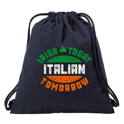 Irish Today Italian Green Saint Patricks Day St Pattys Patti Gift Drawstring Bag