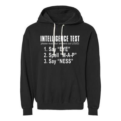 Intelligence Test Garment-Dyed Fleece Hoodie