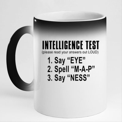 Intelligence Test 11oz Black Color Changing Mug