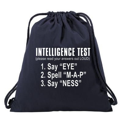 Intelligence Test Drawstring Bag