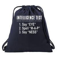 Intelligence Test Drawstring Bag