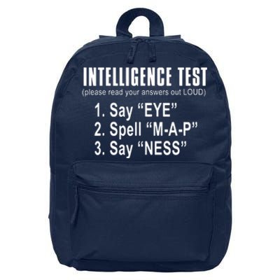 Intelligence Test 16 in Basic Backpack