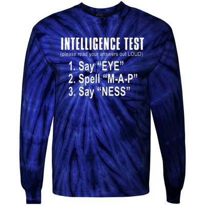 Intelligence Test Tie-Dye Long Sleeve Shirt