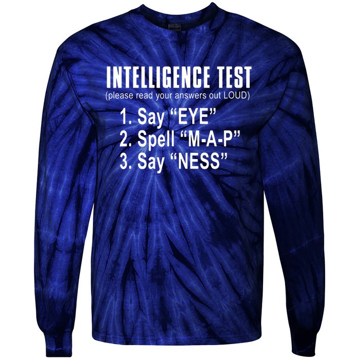 Intelligence Test Tie-Dye Long Sleeve Shirt