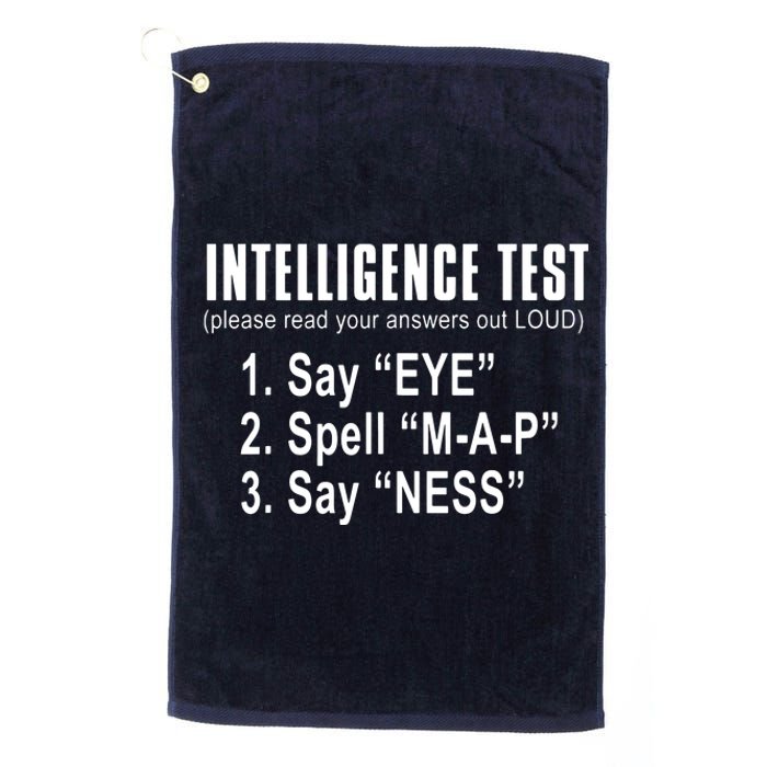 Intelligence Test Platinum Collection Golf Towel