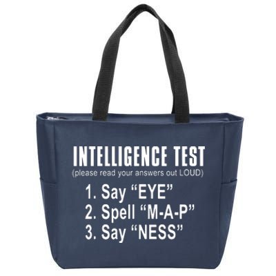 Intelligence Test Zip Tote Bag