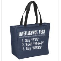 Intelligence Test Zip Tote Bag