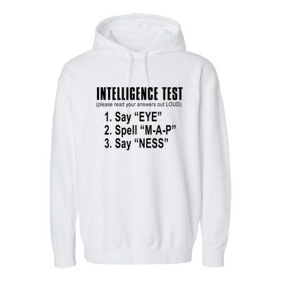 Intelligence Test Garment-Dyed Fleece Hoodie