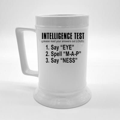 Intelligence Test Beer Stein