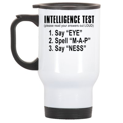 Intelligence Test Stainless Steel Travel Mug