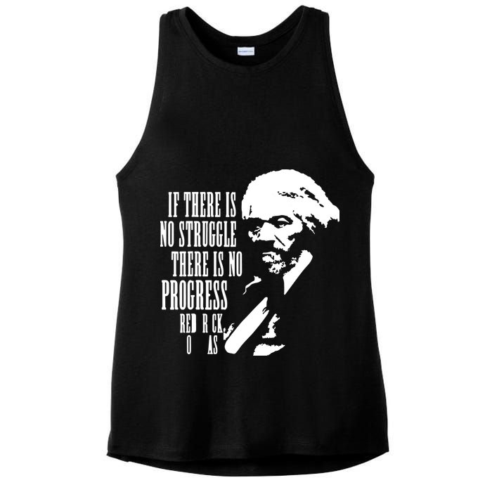 If There Is No Struggle There Is No Progress Ladies PosiCharge Tri-Blend Wicking Tank