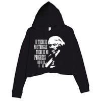If There Is No Struggle There Is No Progress Crop Fleece Hoodie