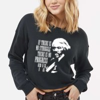 If There Is No Struggle There Is No Progress Cropped Pullover Crew