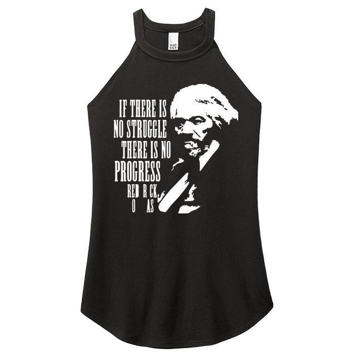 If There Is No Struggle There Is No Progress Women's Perfect Tri Rocker Tank
