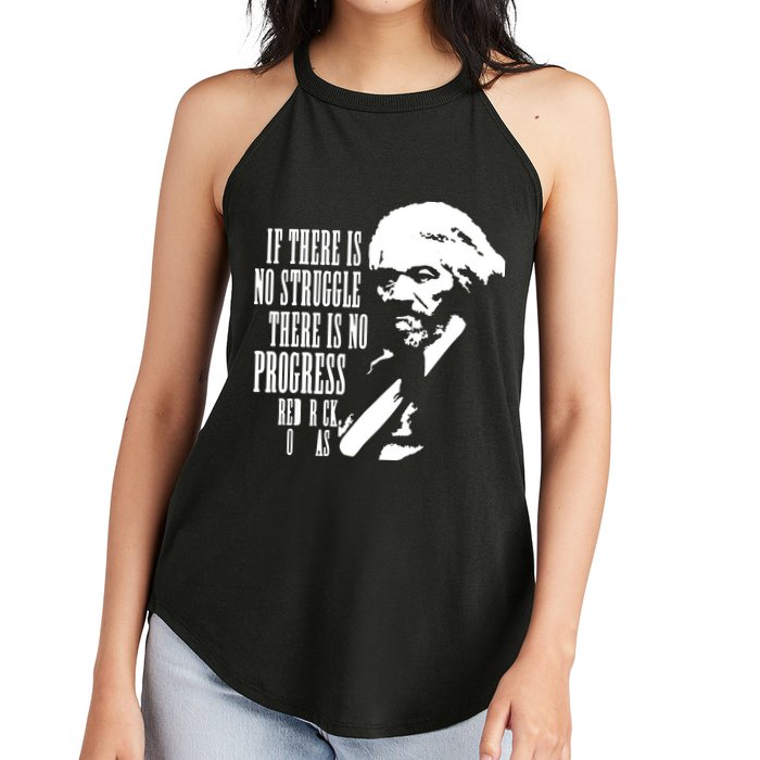 If There Is No Struggle There Is No Progress Women's Perfect Tri Rocker Tank