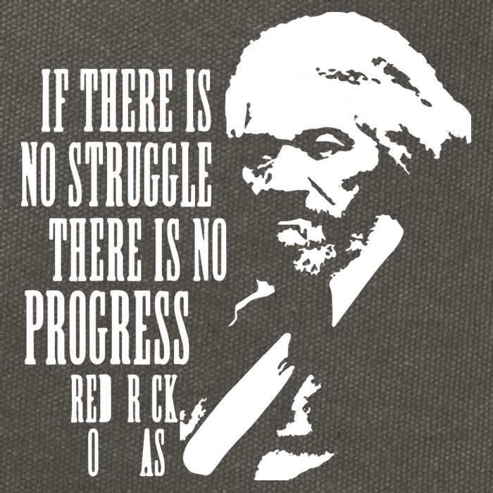 If There Is No Struggle There Is No Progress Cotton Canvas Backpack