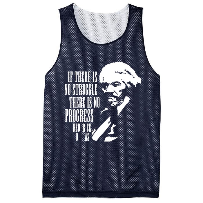If There Is No Struggle There Is No Progress Mesh Reversible Basketball Jersey Tank