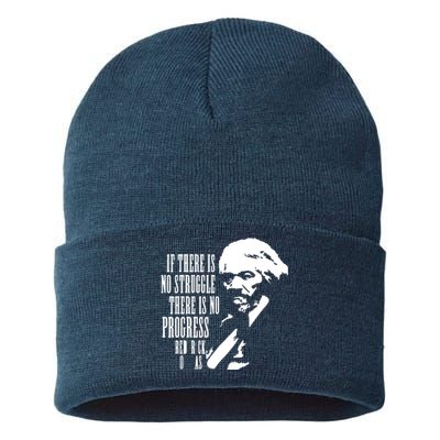 If There Is No Struggle There Is No Progress Sustainable Knit Beanie