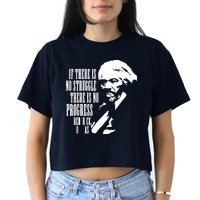 If There Is No Struggle There Is No Progress Crop Top