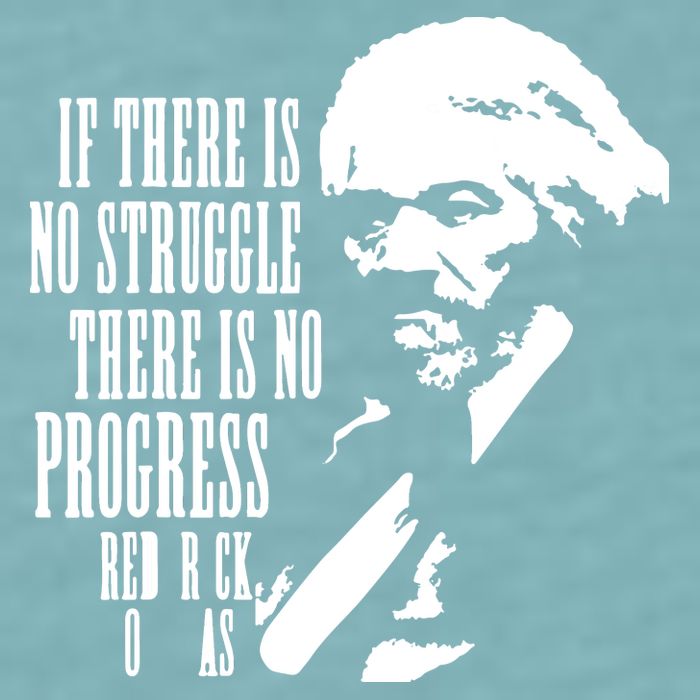 If There Is No Struggle There Is No Progress Sueded Cloud Jersey T-Shirt