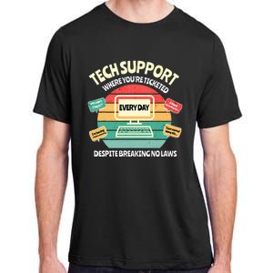 Information Technology I T Department Funny Tech Support Adult ChromaSoft Performance T-Shirt