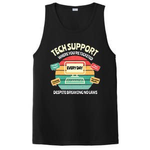 Information Technology I T Department Funny Tech Support PosiCharge Competitor Tank