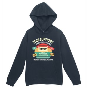 Information Technology I T Department Funny Tech Support Urban Pullover Hoodie