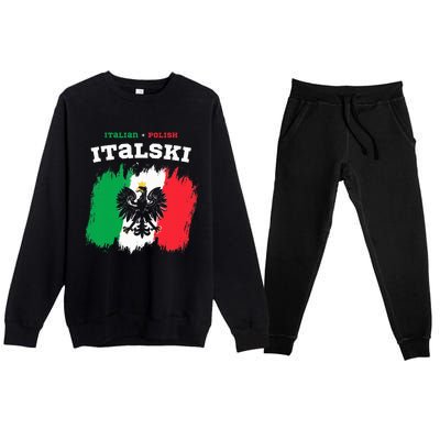 Italski the Italian Polish Hybrid Premium Crewneck Sweatsuit Set