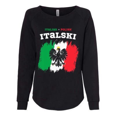 Italski the Italian Polish Hybrid Womens California Wash Sweatshirt