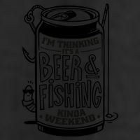 I'm Thinking It's A Beer And Fishing Kinda Weekend 7 Panel Mesh Trucker Snapback Hat