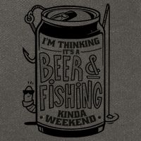 I'm Thinking It's A Beer And Fishing Kinda Weekend Cotton Canvas Backpack