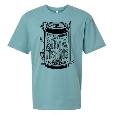 I'm Thinking It's A Beer And Fishing Kinda Weekend Sueded Cloud Jersey T-Shirt