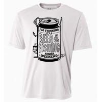 I'm Thinking It's A Beer And Fishing Kinda Weekend Cooling Performance Crew T-Shirt