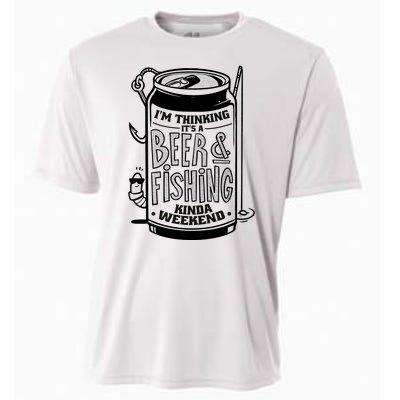 I'm Thinking It's A Beer And Fishing Kinda Weekend Cooling Performance Crew T-Shirt