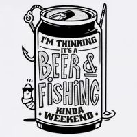 I'm Thinking It's A Beer And Fishing Kinda Weekend Adult Drive Performance Visor