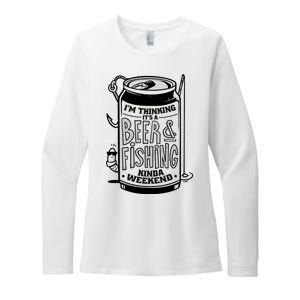 I'm Thinking It's A Beer And Fishing Kinda Weekend Womens CVC Long Sleeve Shirt