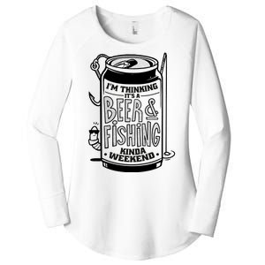 I'm Thinking It's A Beer And Fishing Kinda Weekend Women's Perfect Tri Tunic Long Sleeve Shirt